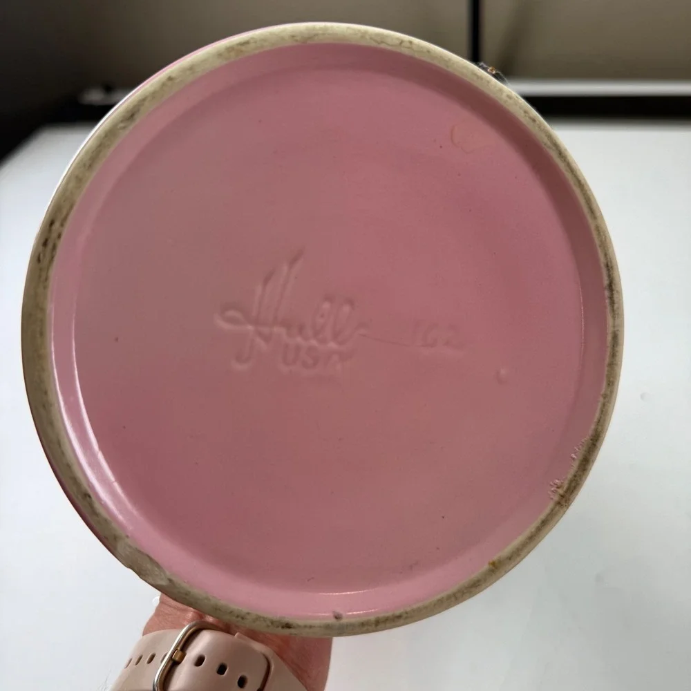Hull USA Pink Tulip Vase Art Pottery Flower Vase 11